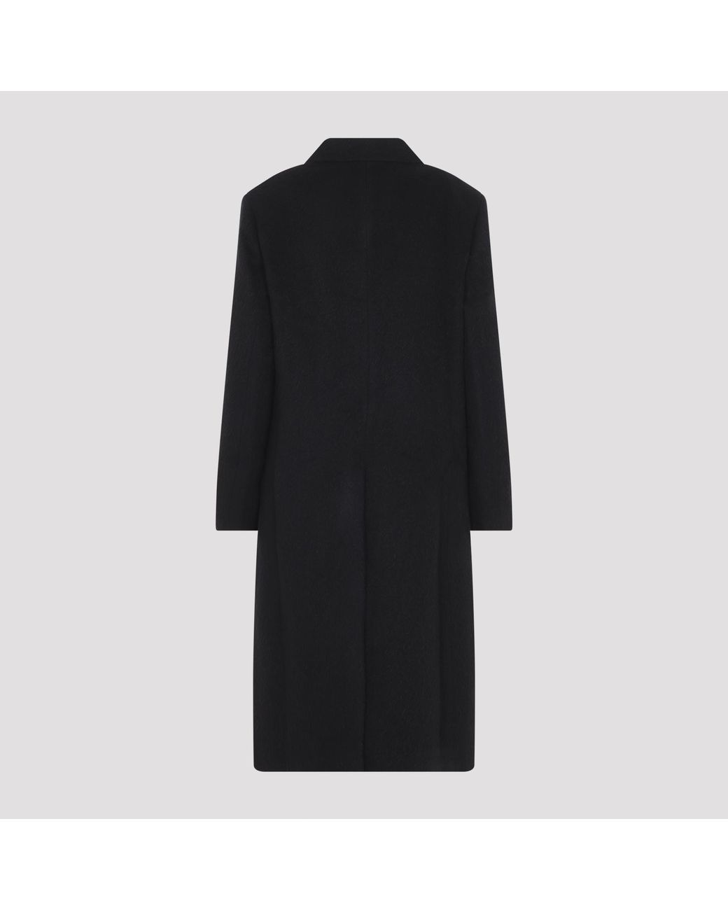 Studio Nicholson Black Aber Oversized Double Breasted Coat