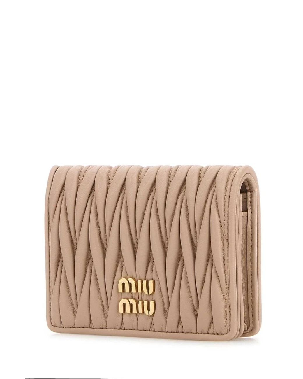Miu Miu Natural Compact Wallet
