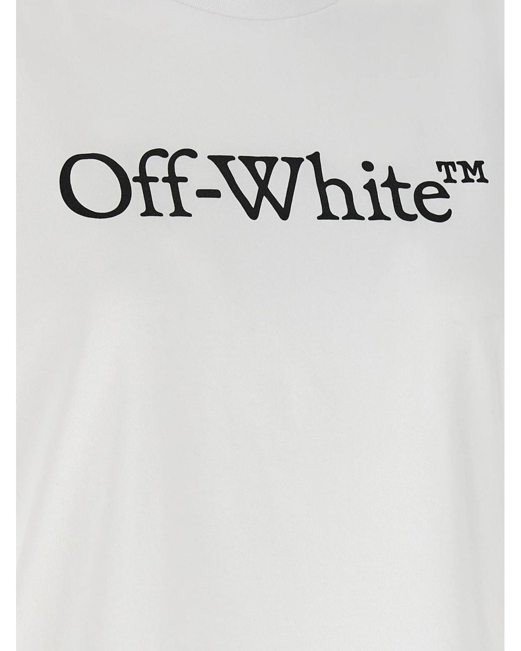 Off-White c/o Virgil Abloh White Big Logo Bookish T-Shirt