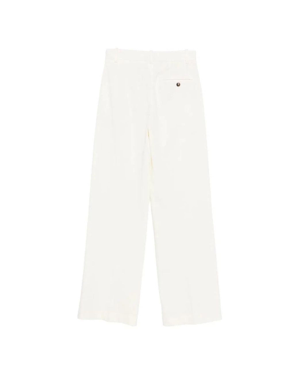 Circolo 1901 White Cotton Trousers