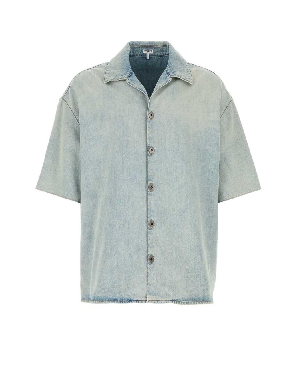 Loewe Blue Anagram Short Sleeve Shirt for men