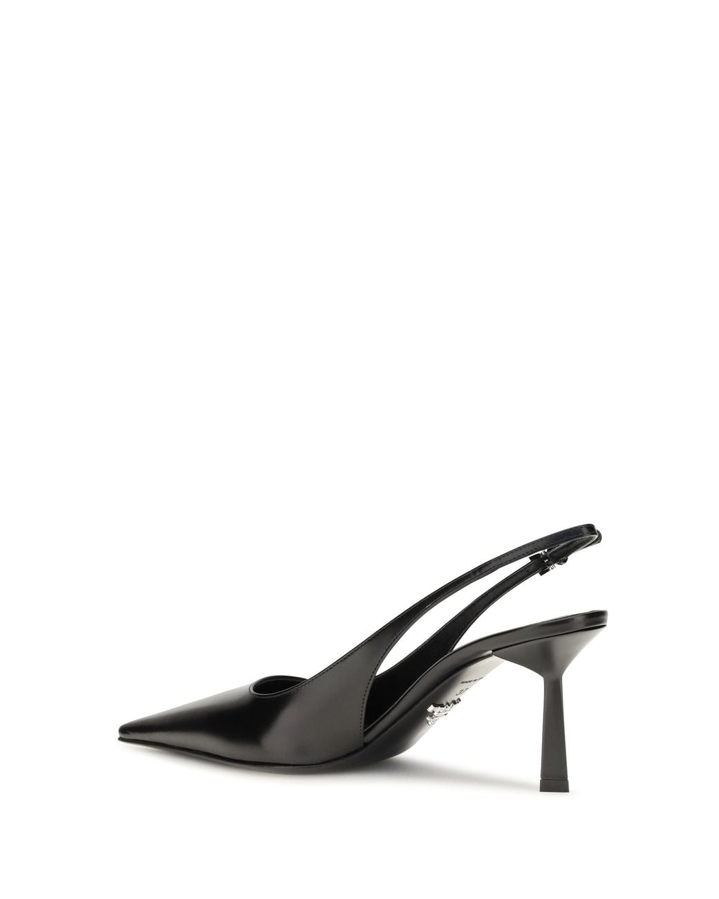 Prada Black Leather Slingback Pumps
