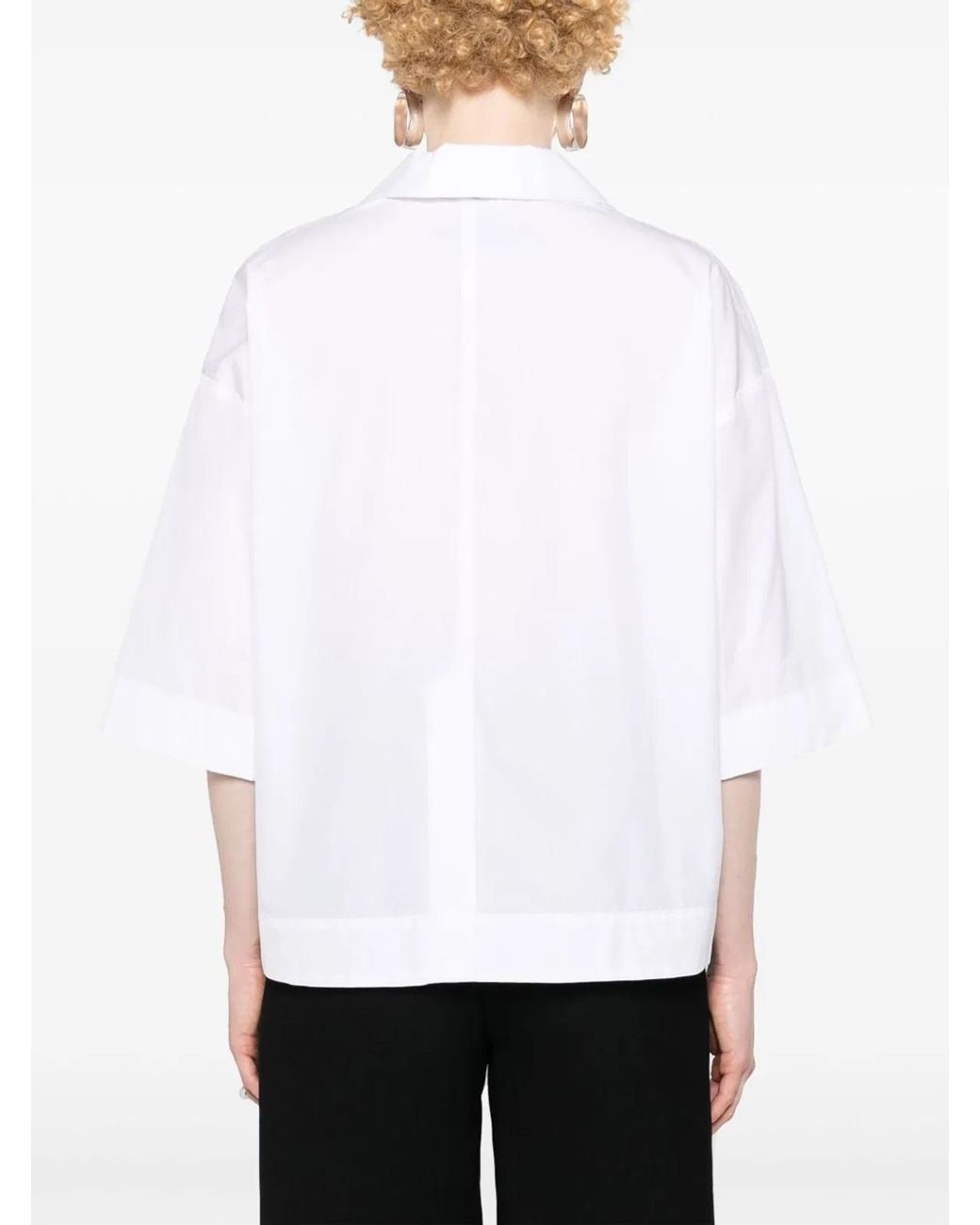 Max Mara White Cotton Shirt