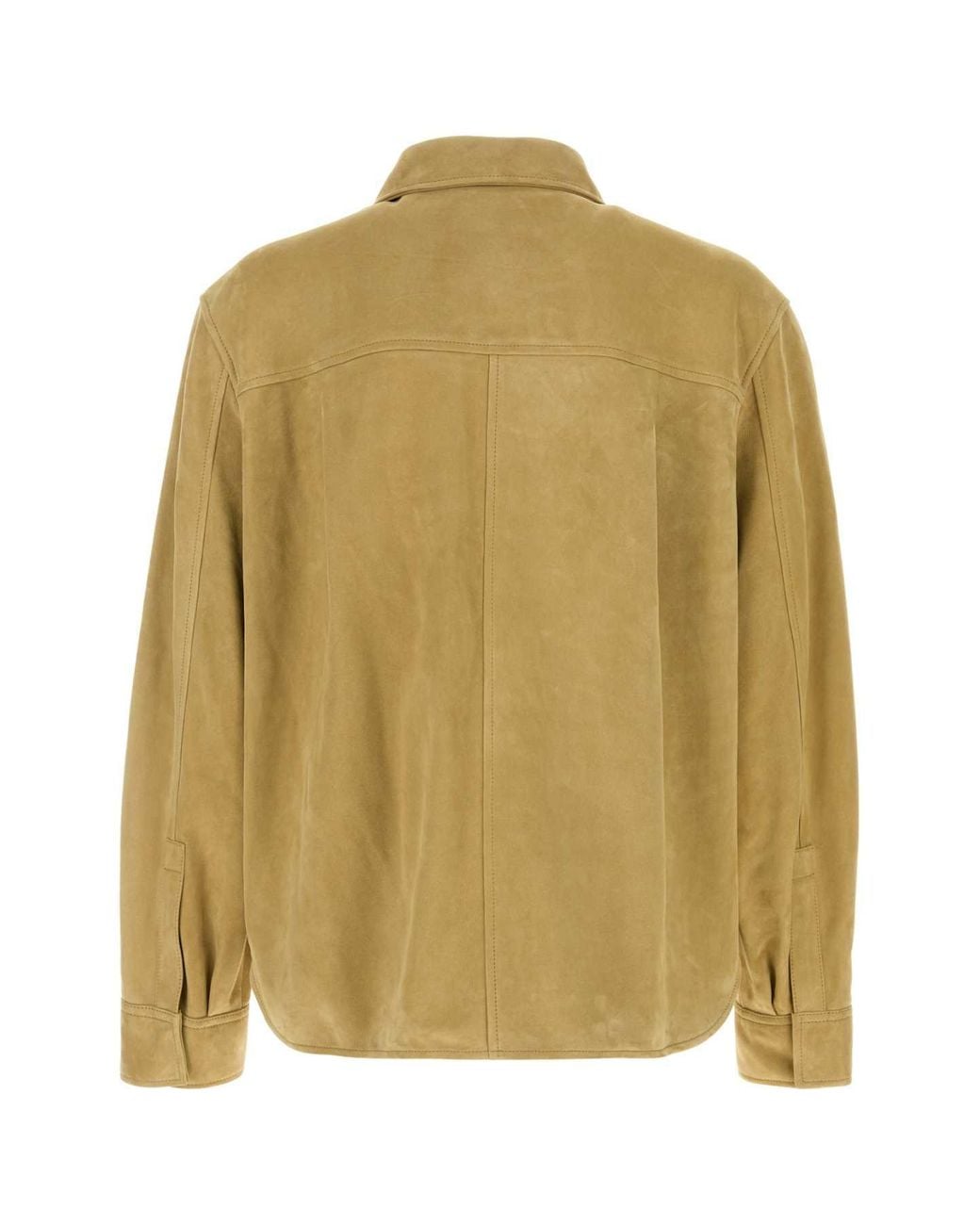 Loewe Yellow Lamb Suede Shirt for men