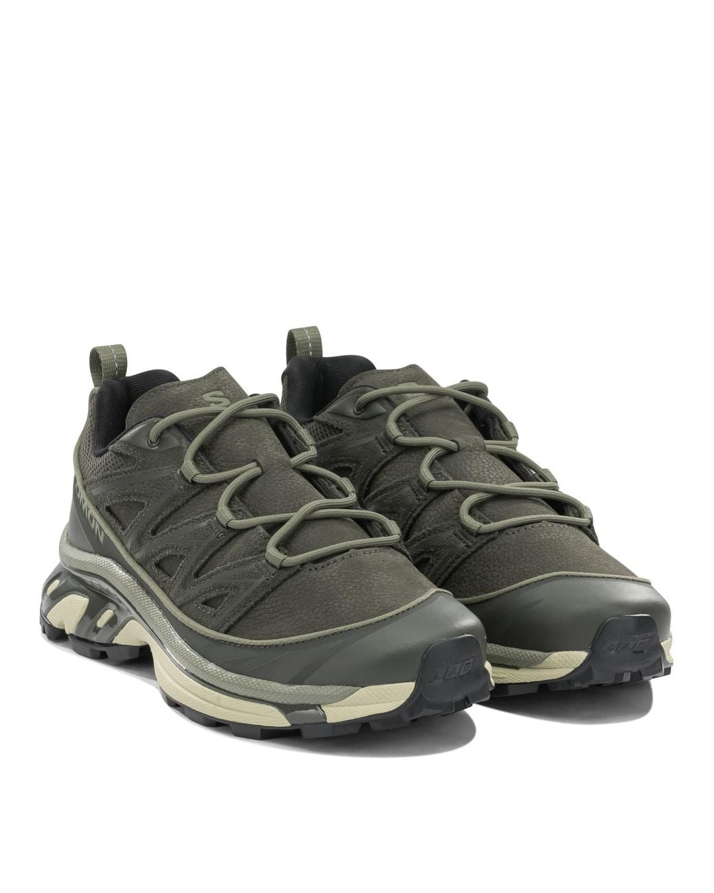 Salomon Green "Xt-6 Expanse Leather" Low-Top Sneakers
