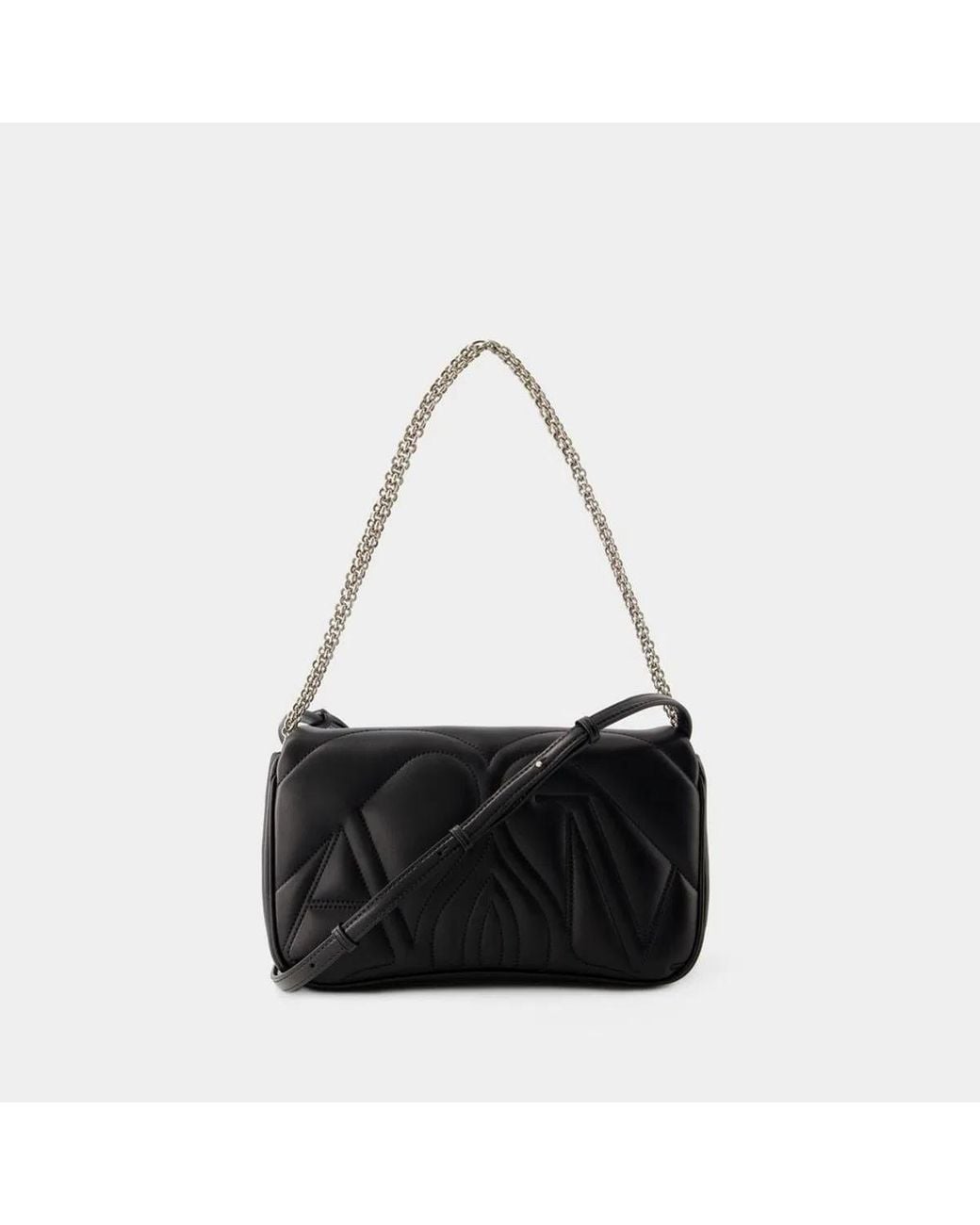 McQueen Black The Seal Small Bag
