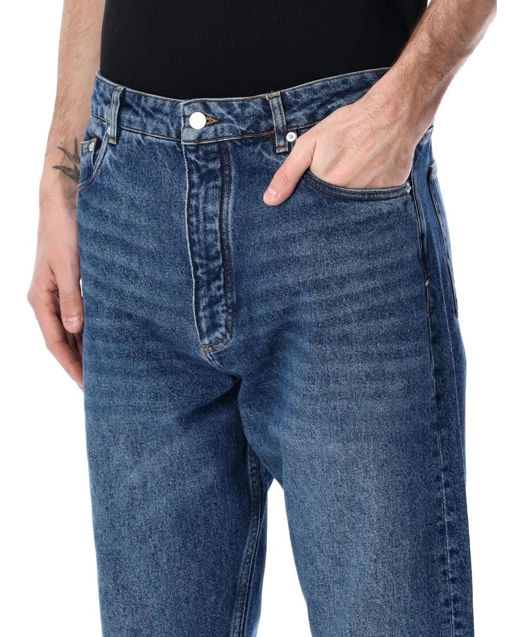 Studio Nicholson Blue Riso Denim Pant for men