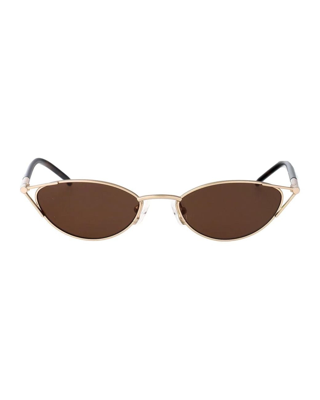 McQueen Brown Havana- Metal Sunglasses