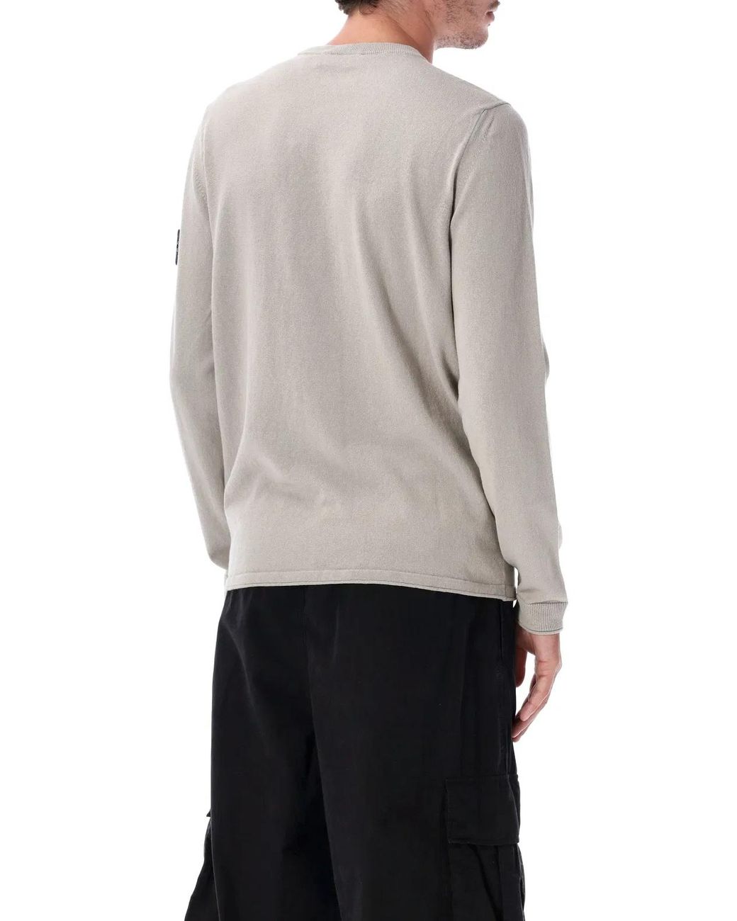 Stone Island Gray Organic Cotton Sweater for men