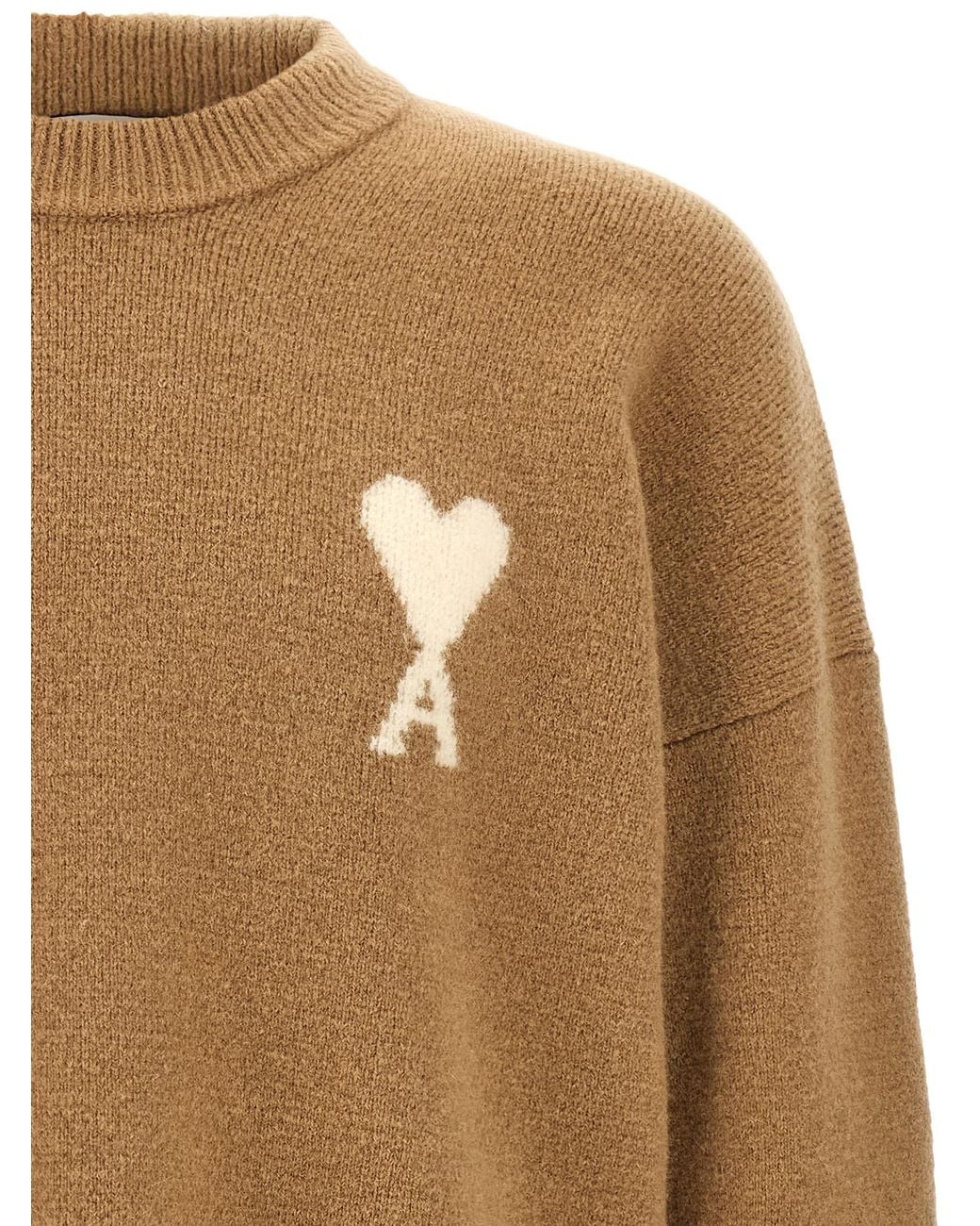 AMI Natural 'Ami De Cœur' Sweater for men