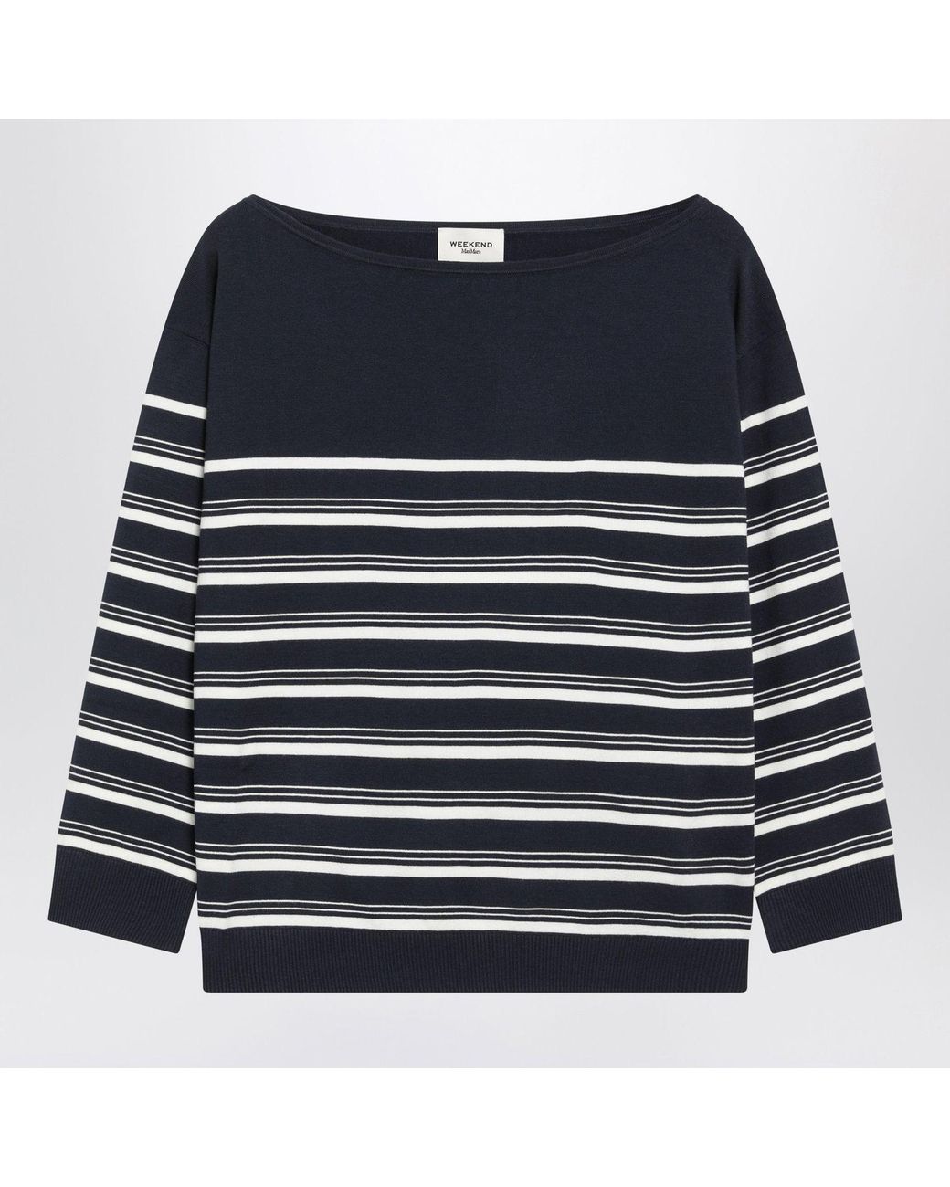 Weekend by Maxmara Blue And Striped Sweater