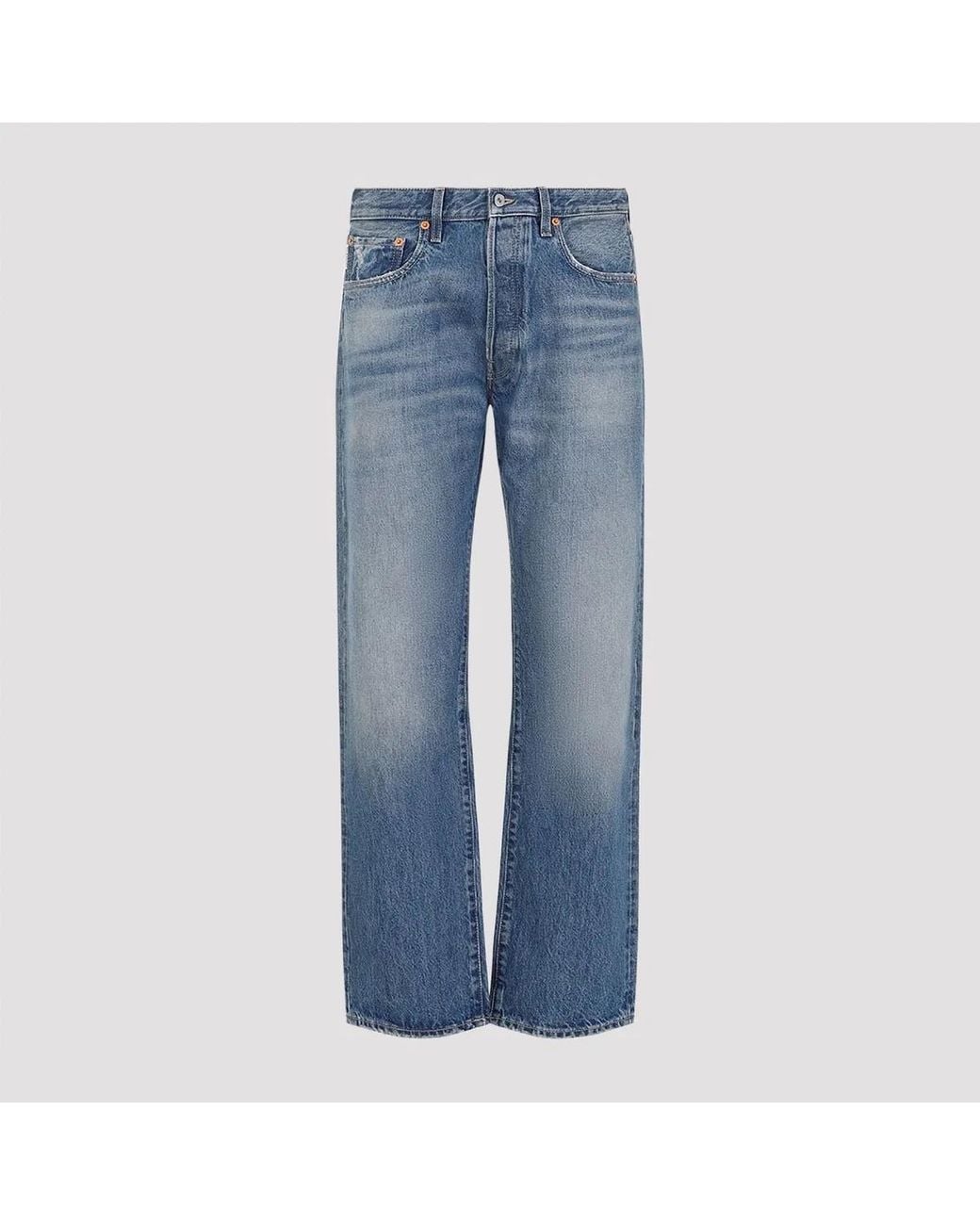 Valentino Blue Jeans With Logo Detail for men