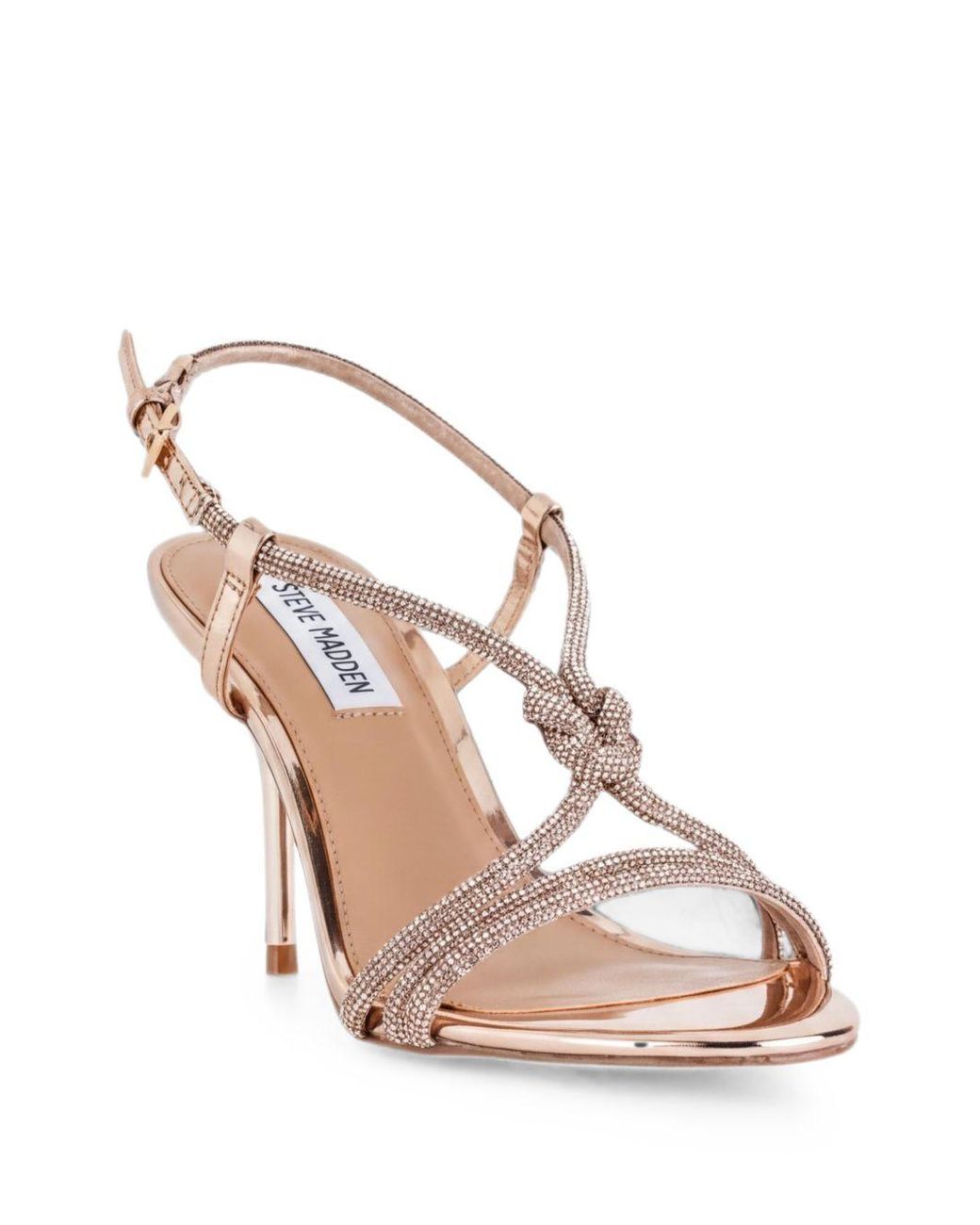 Steve Madden Metallic Rose Leather Sandals