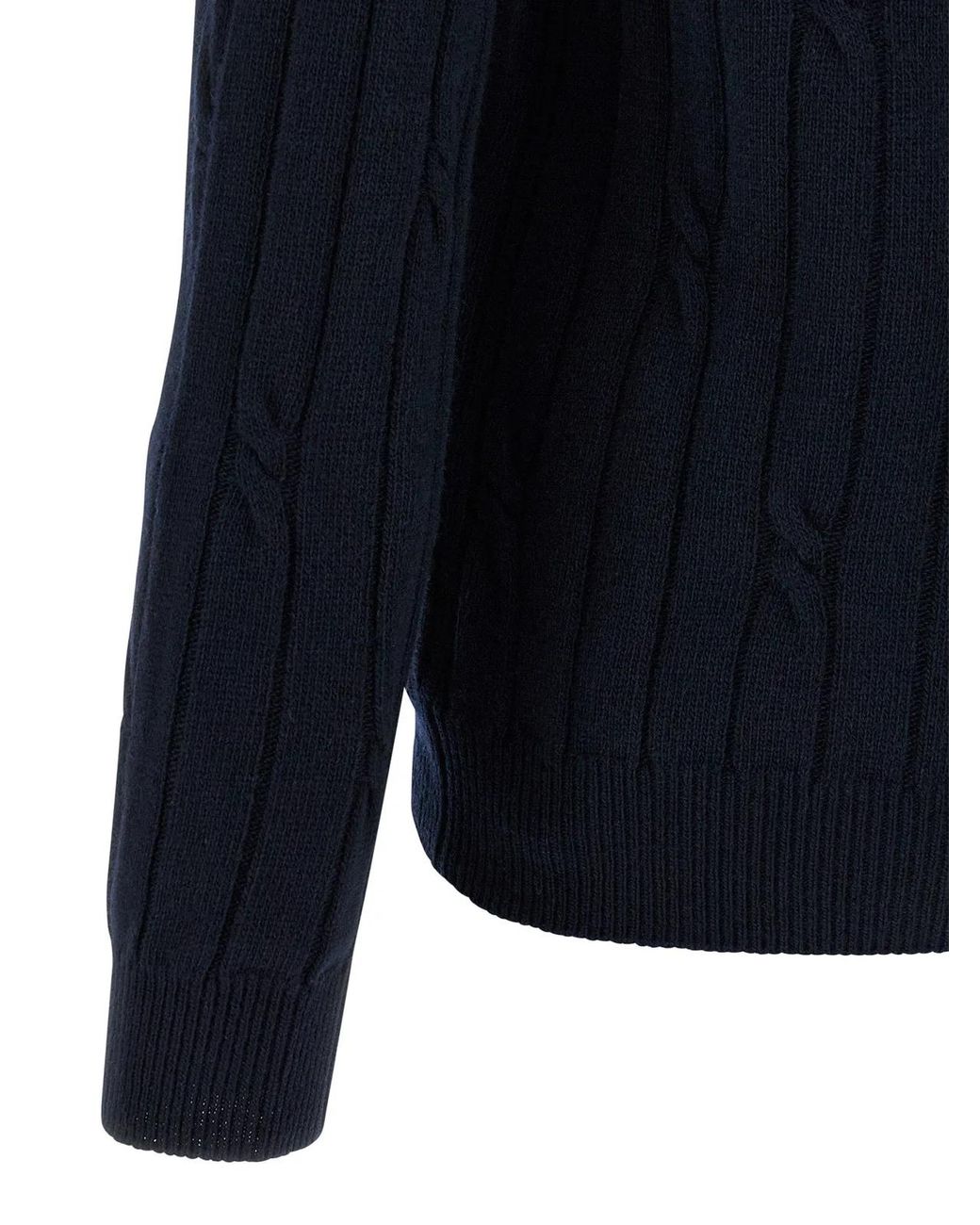 Zanone Blue Cashmere Polo Shirt for men