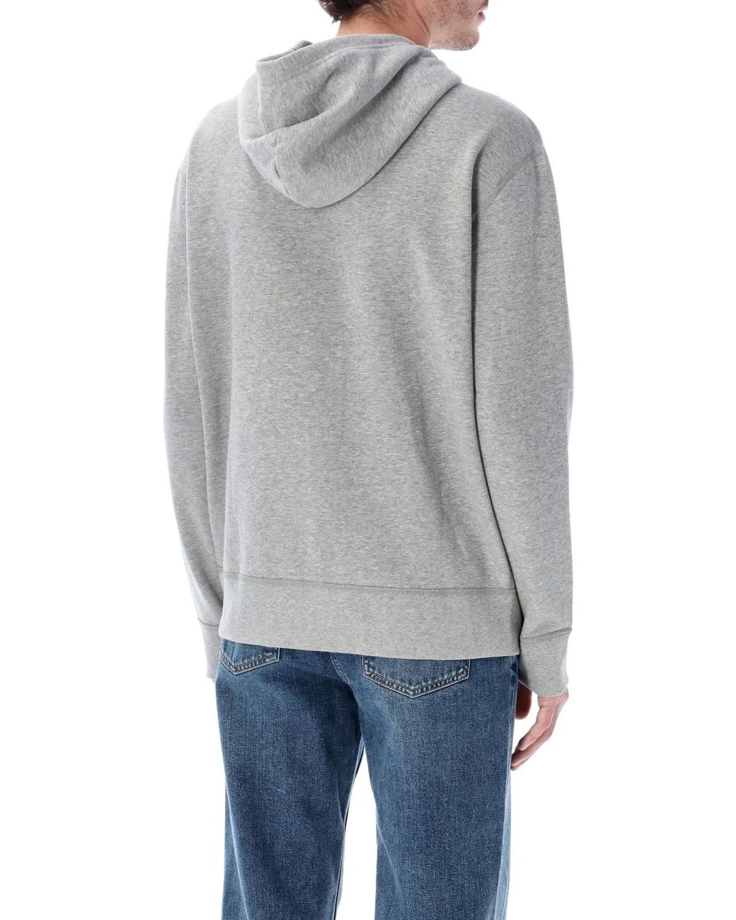 Polo Ralph Lauren Gray Cotton-Blend Zip Hoodie for men