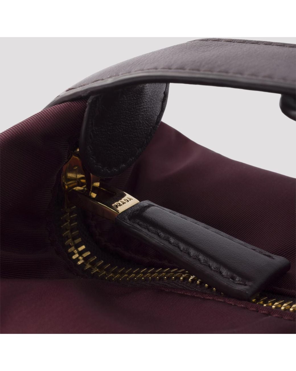 Prada Purple Bordeaux Chérie Mini Re-Nylon Bag