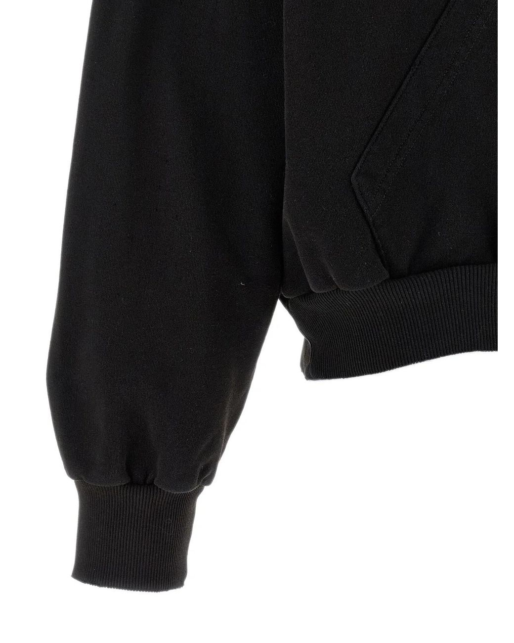 MM6 by Maison Margiela Black Trompe L'Oeil Hoodie