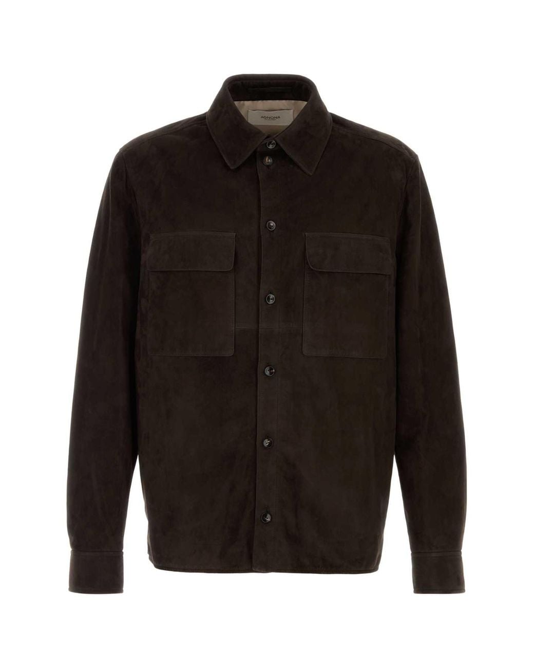 Agnona Black Utility Overshirt for men