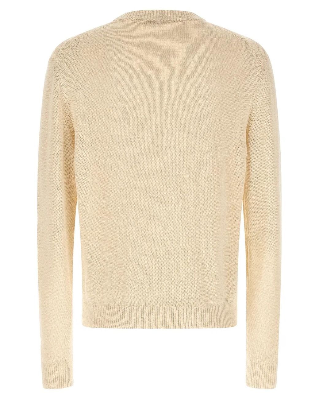 Jil Sander Natural Silk Hemp Sweater for men