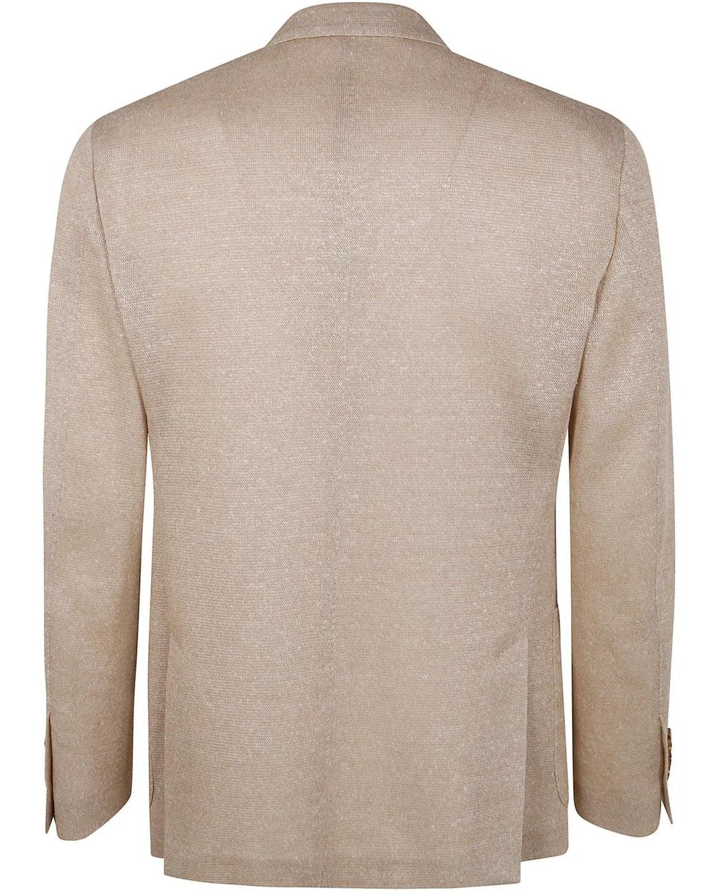 Lardini Natural Knitted Jacket for men