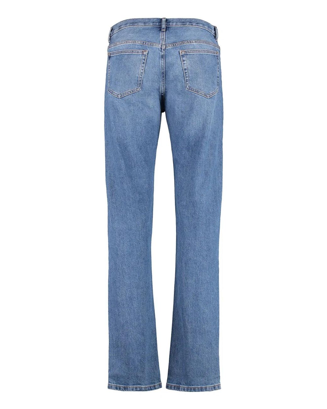 A.P.C. Blue Straight Leg Jeans for men