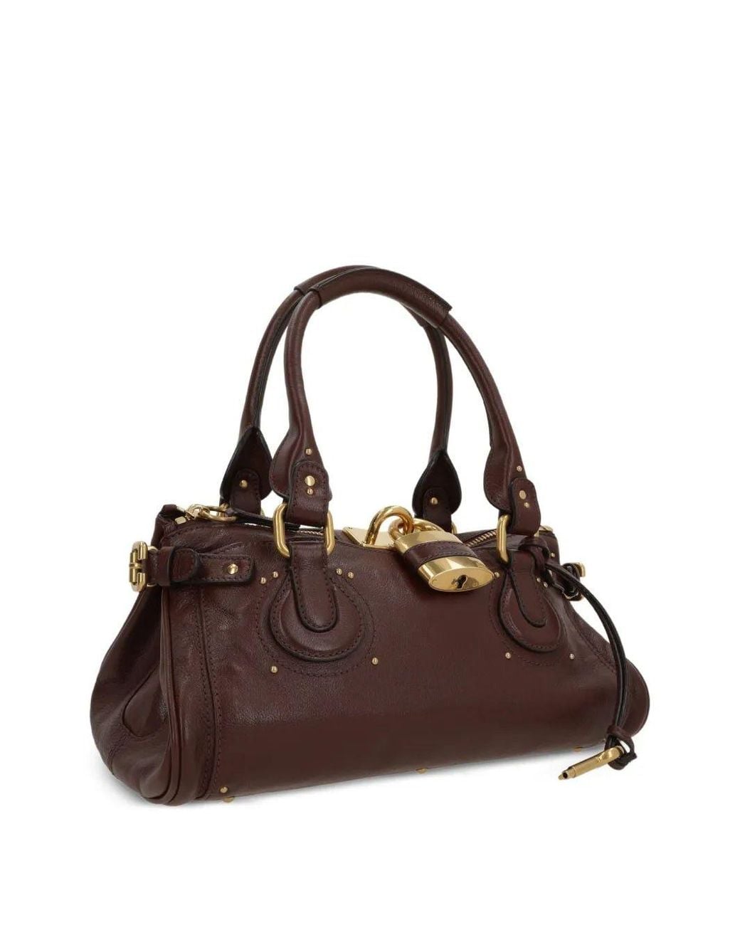 Chloé Brown Crafty Buffalo Leather Paddington Bag