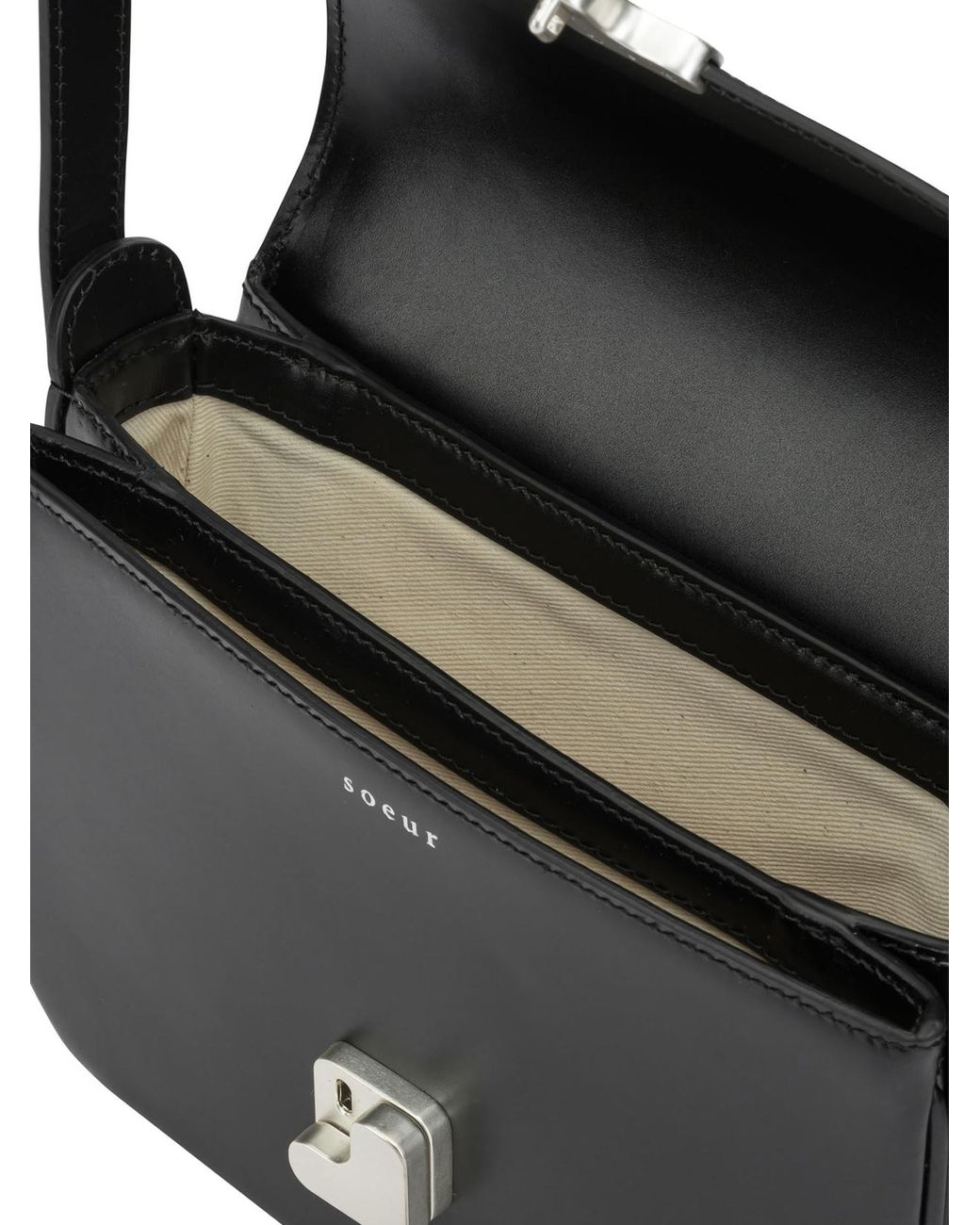 Soeur Black "Bellissima" Small Shoulder Bag