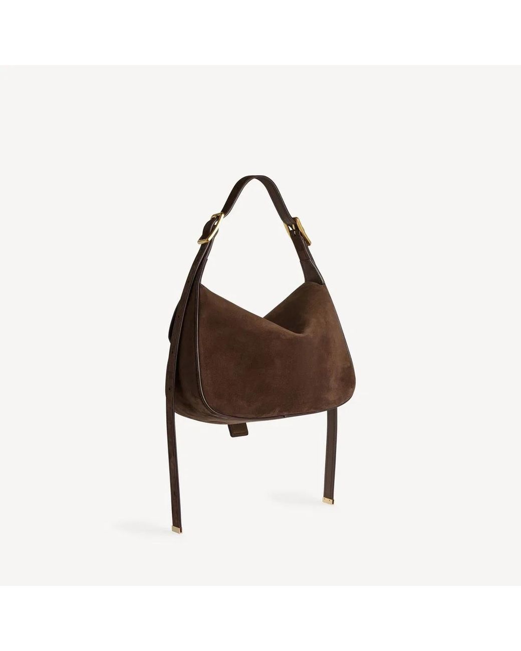 Balenciaga Brown Clicca Shoulder Bag Medium