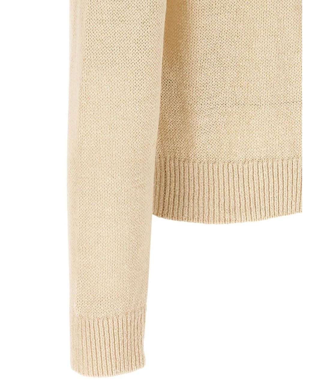 Jil Sander Natural Silk Hemp Sweater for men