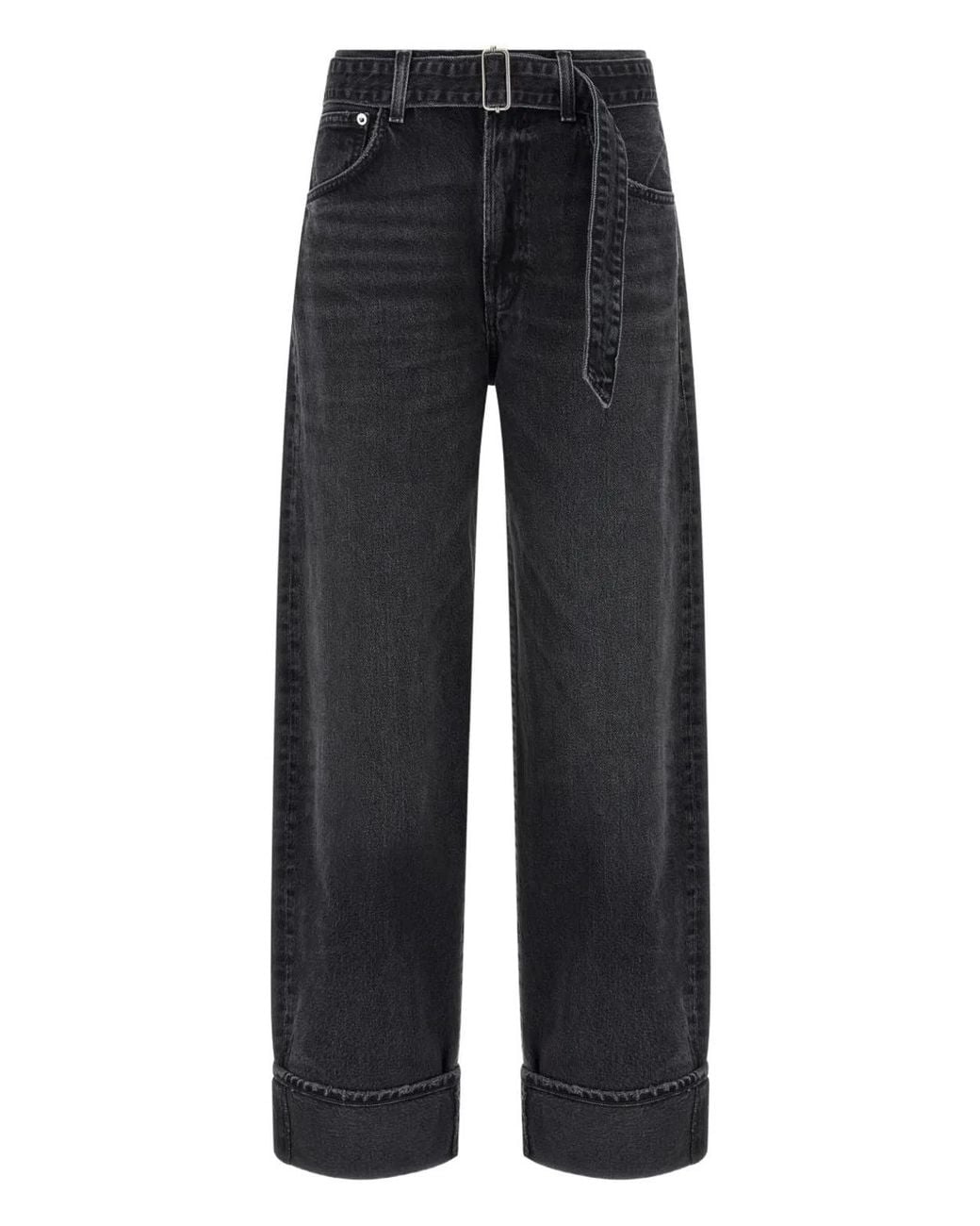 Agolde Blue Adjustable Belt Turn-Up H
