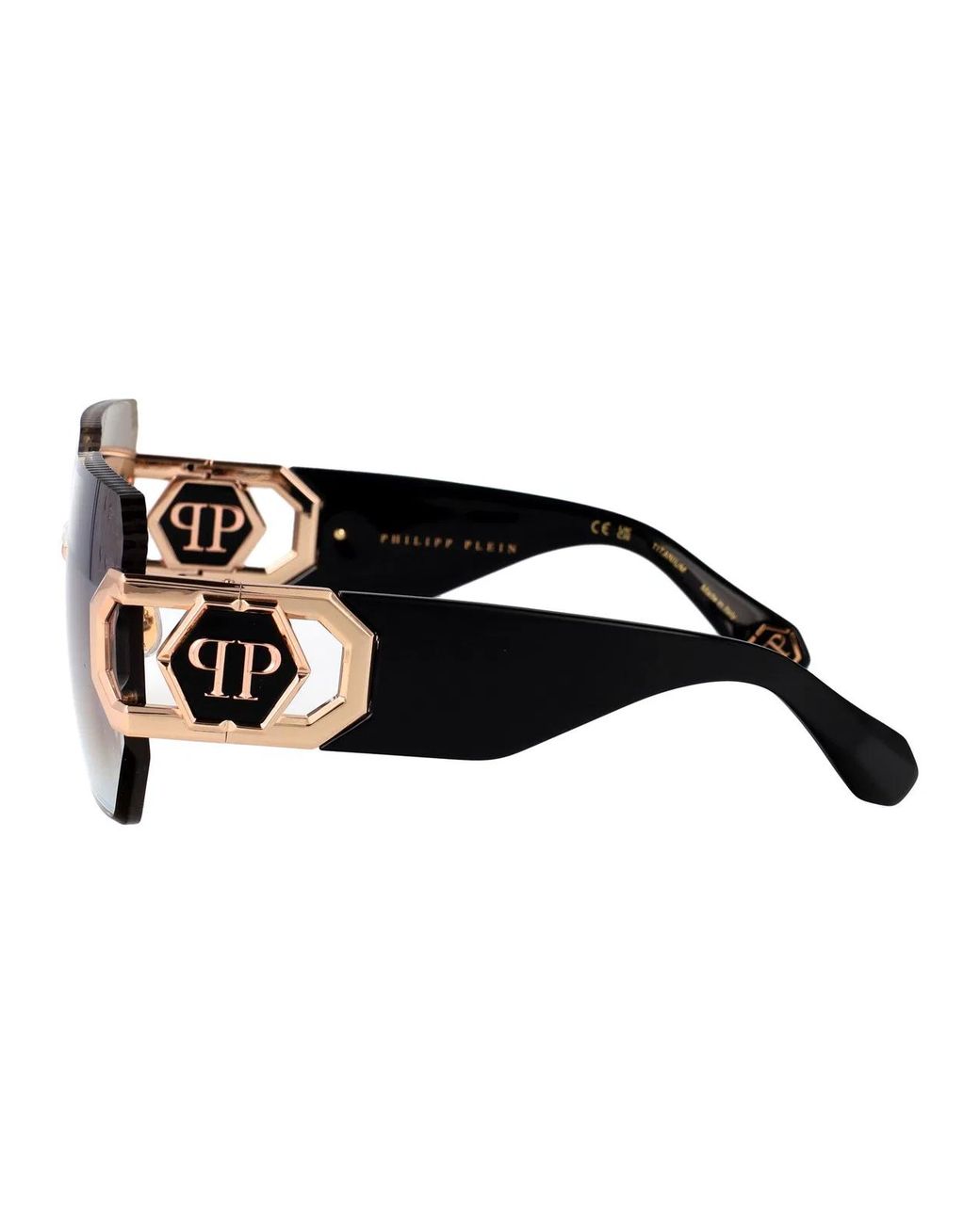 Philipp Plein Metallic Rose Acetate+Metal Sunglasses