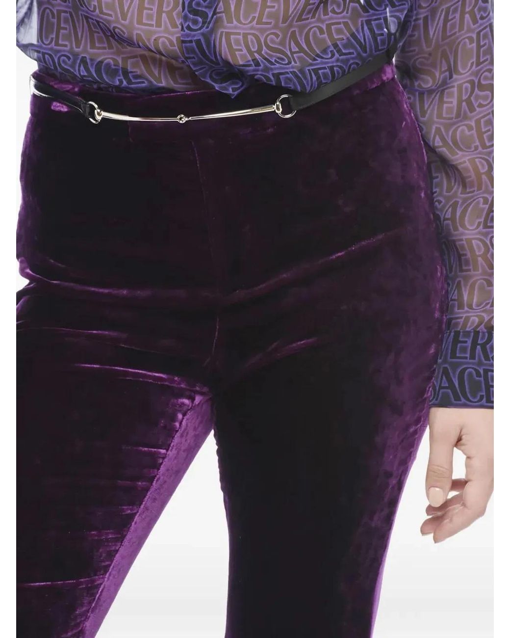 Gucci Black Velvet Pants