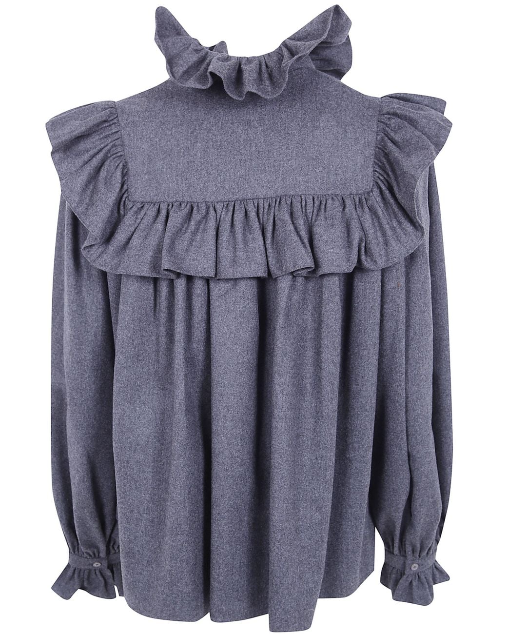 Chloé Blue Wide Sleeves Shirt