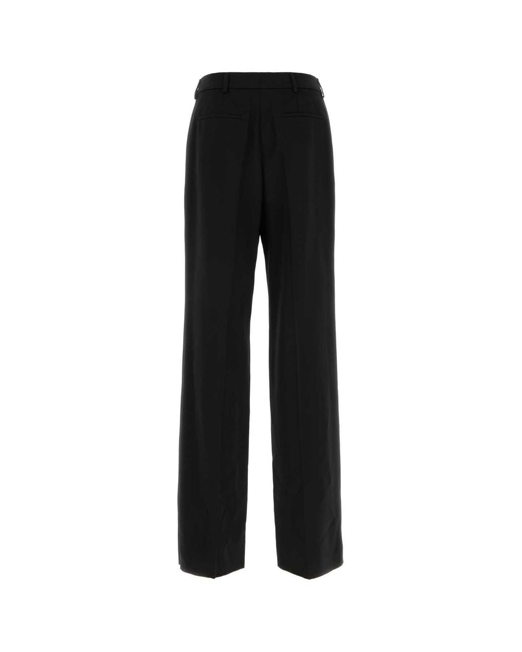 Saint Laurent Black Grain-Textured Dress Pants for men