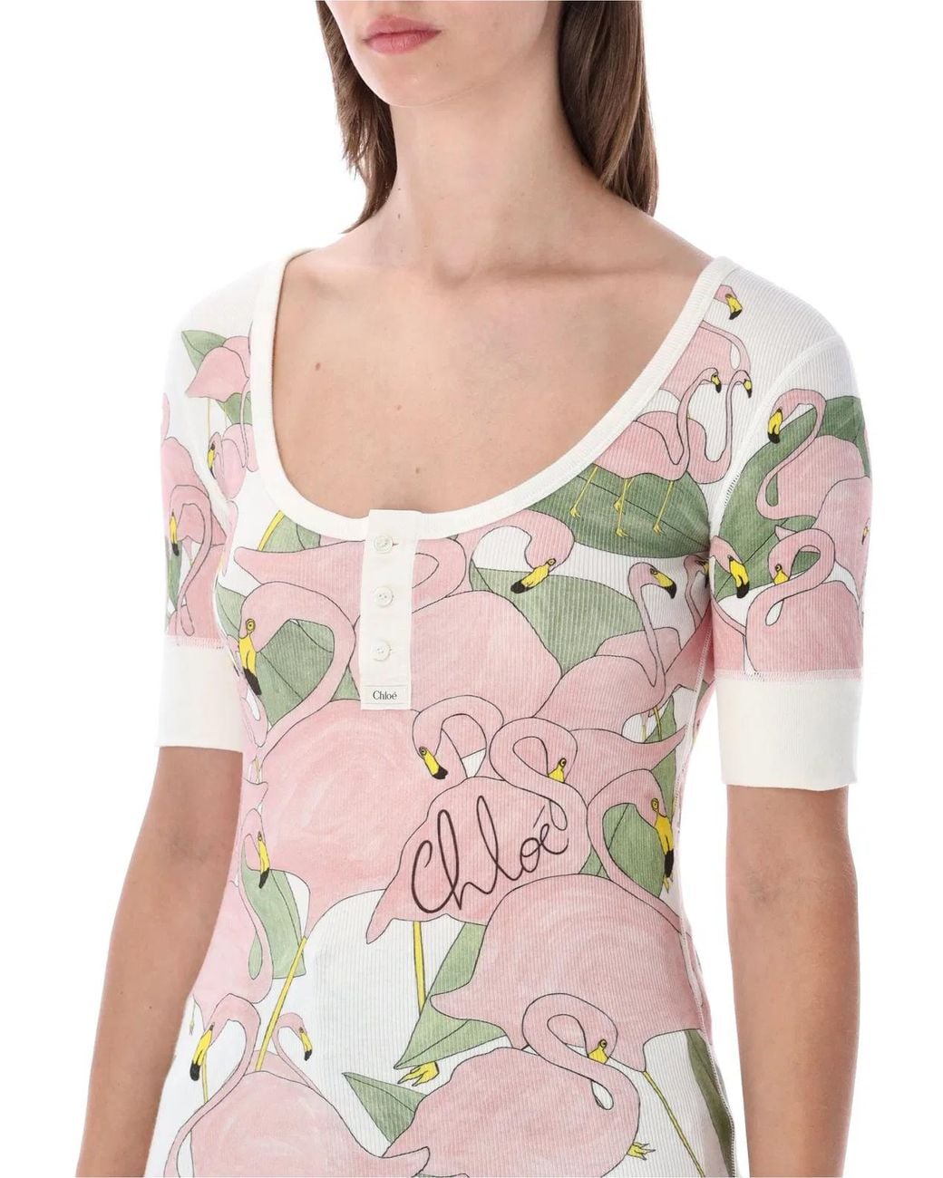 Chloé Blue Cotton T-Shirt