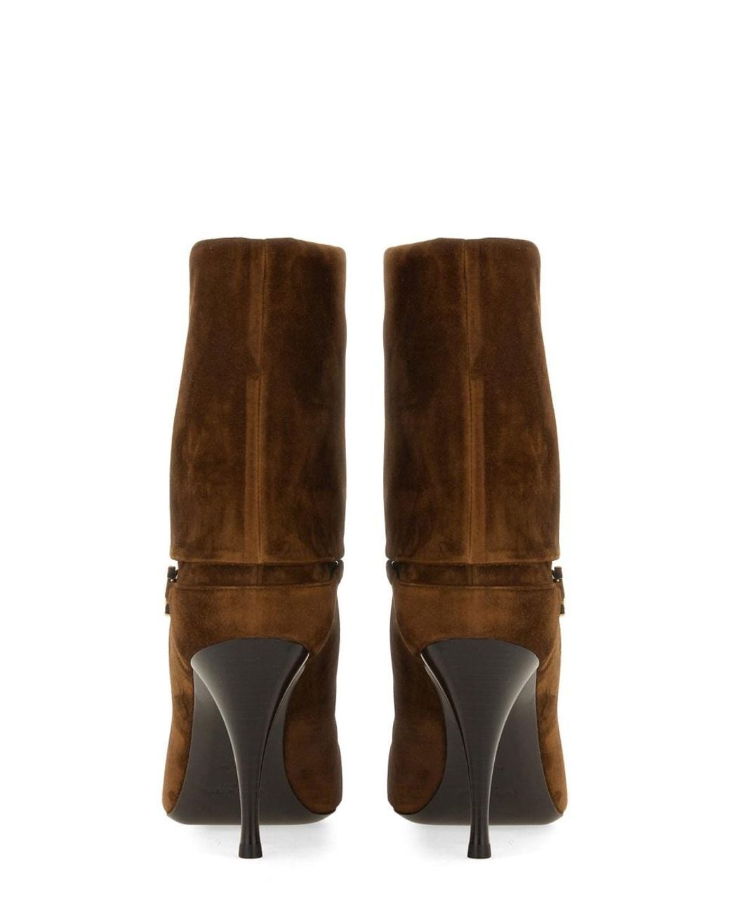 Saint Laurent Brown Stivaletto "Niki"