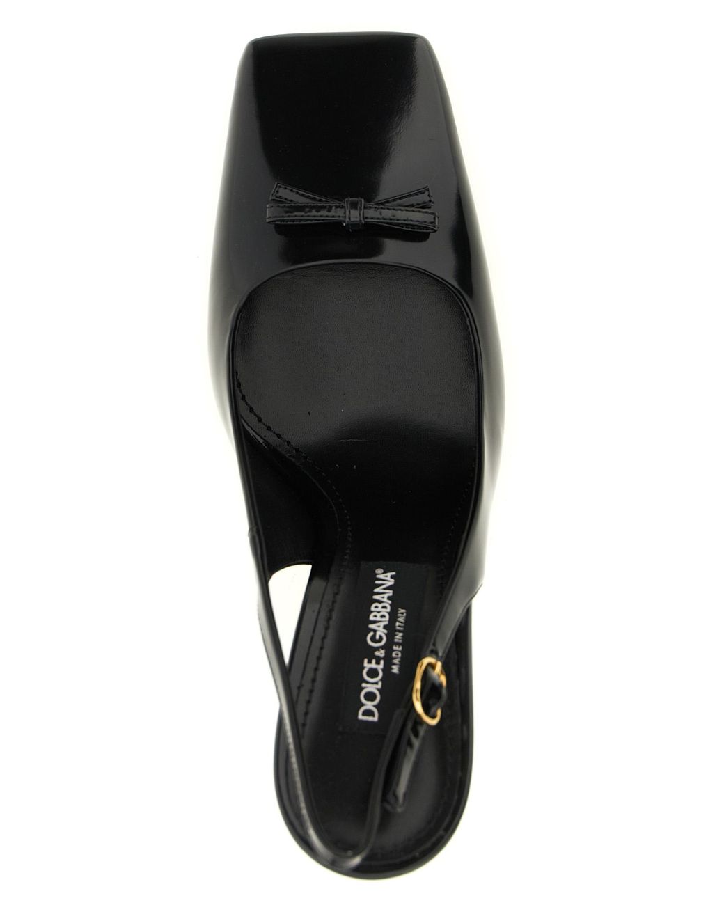 Dolce & Gabbana Black Dolce & Gabbana 'Schiffer' Slingback