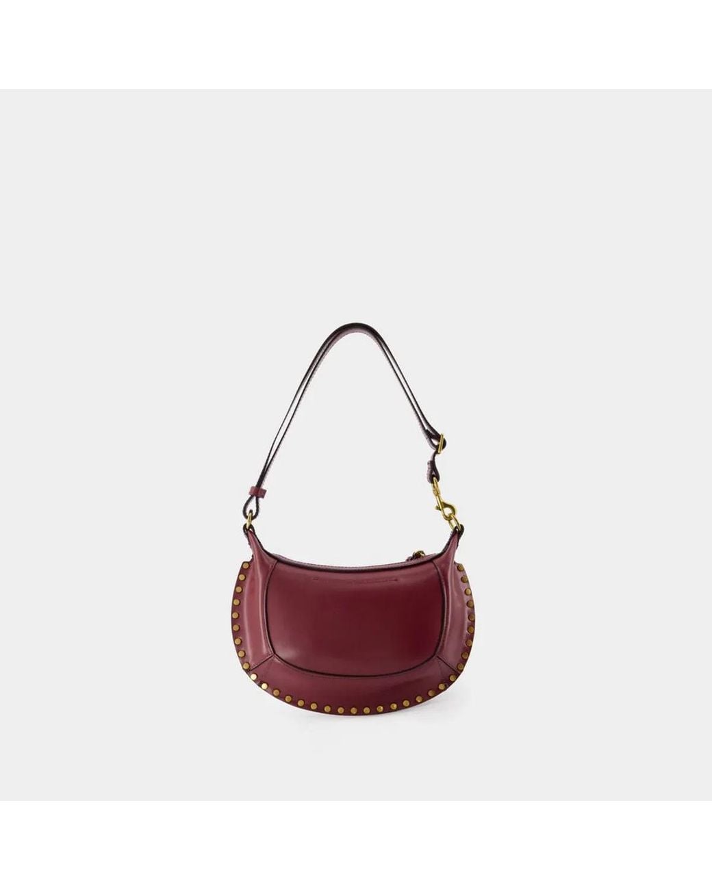Isabel Marant Red Oskan Moon Gd Shoulder Bag
