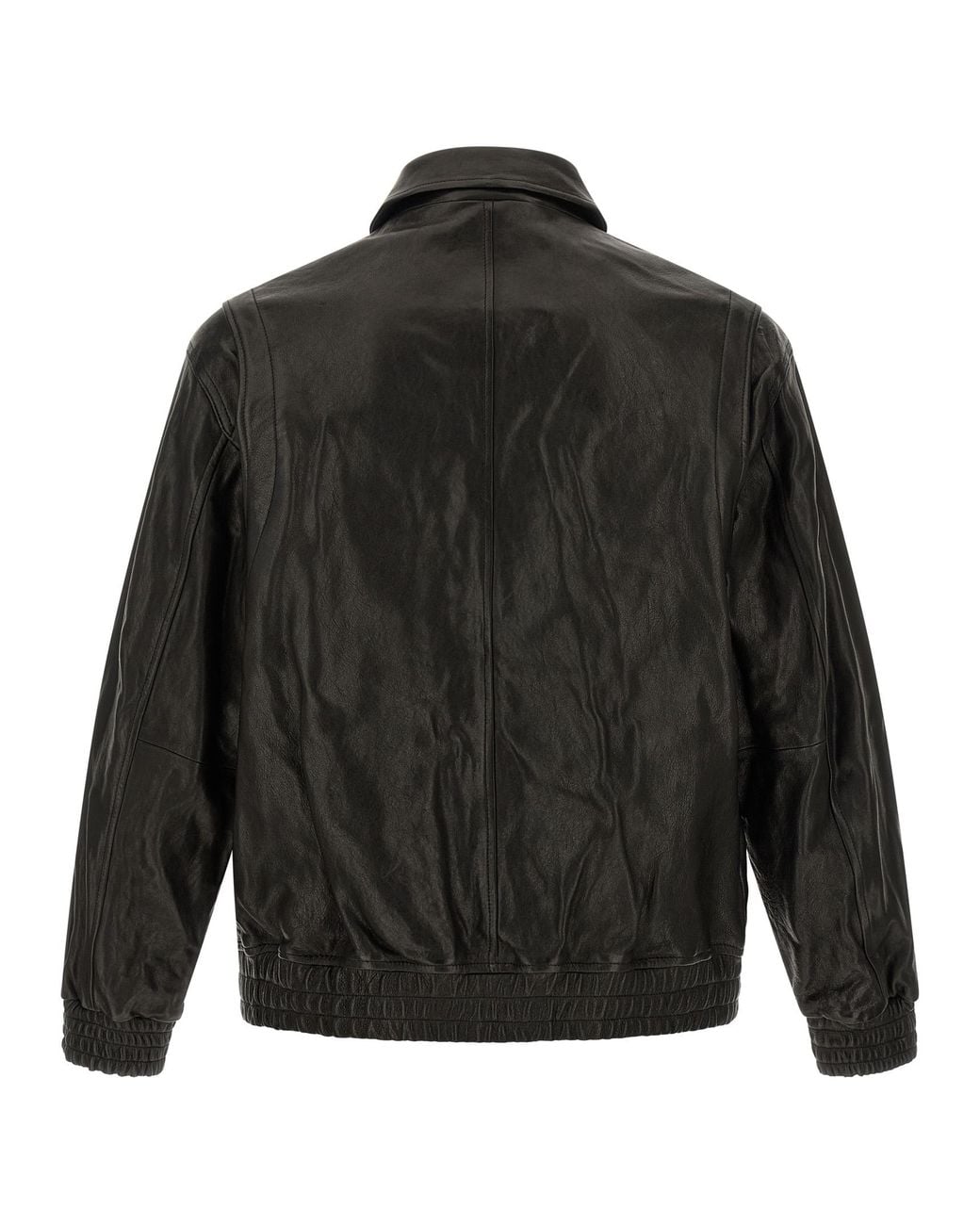 DUNST Black Leather Blouson for men