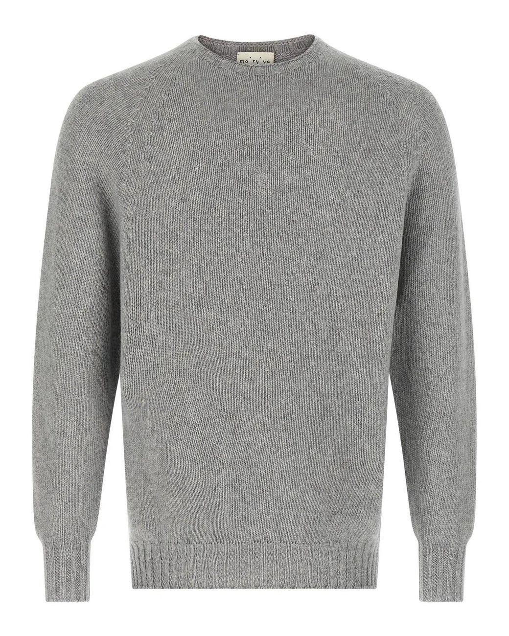 Ma'ry'ya Gray Cashmere Sweater for men