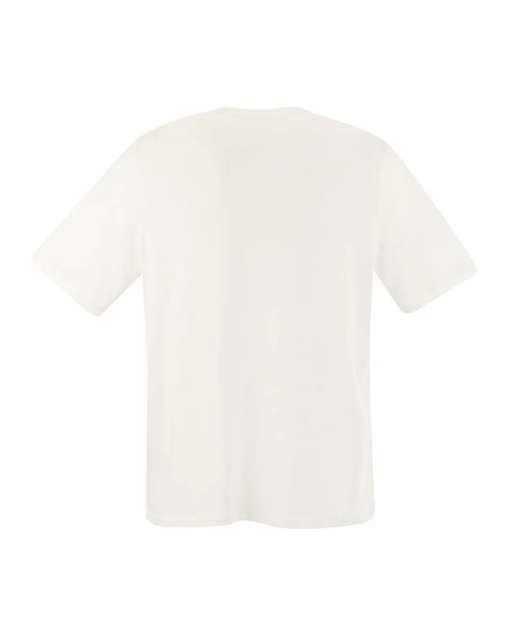 Majestic White Short-Sleeved T-Shirt for men