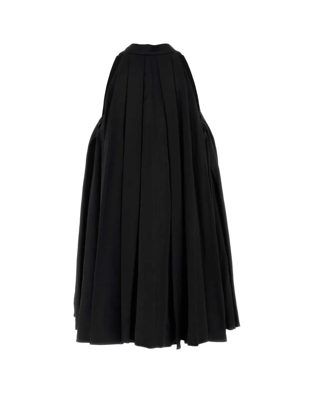 Loewe Black Satin Mini Dress