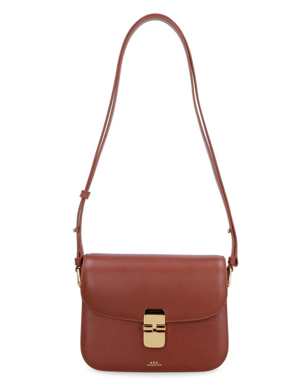 A.P.C. Red Mini Leather Crossbody Handbag