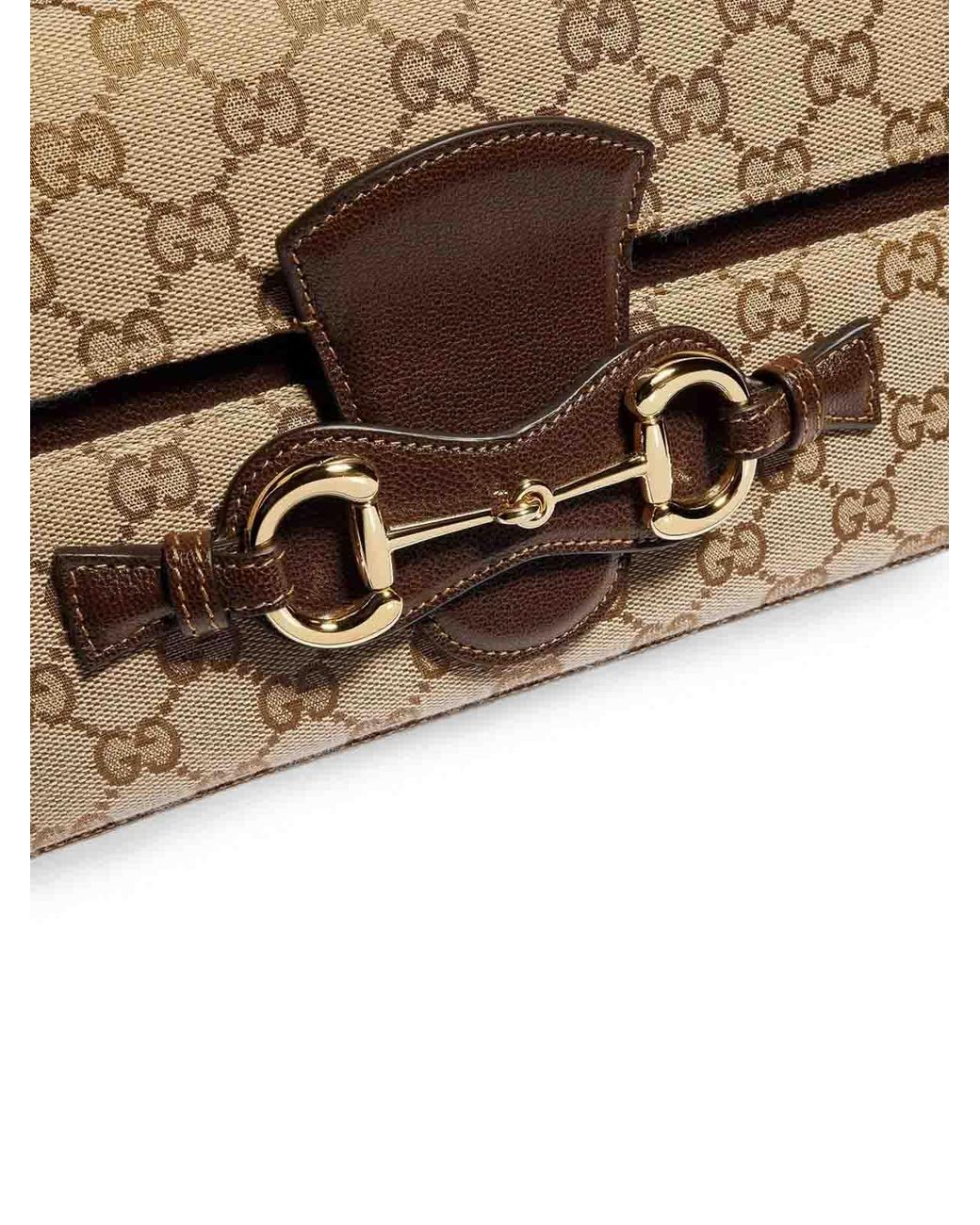 Gucci Metallic With Removable Vintsand/Dk Bag