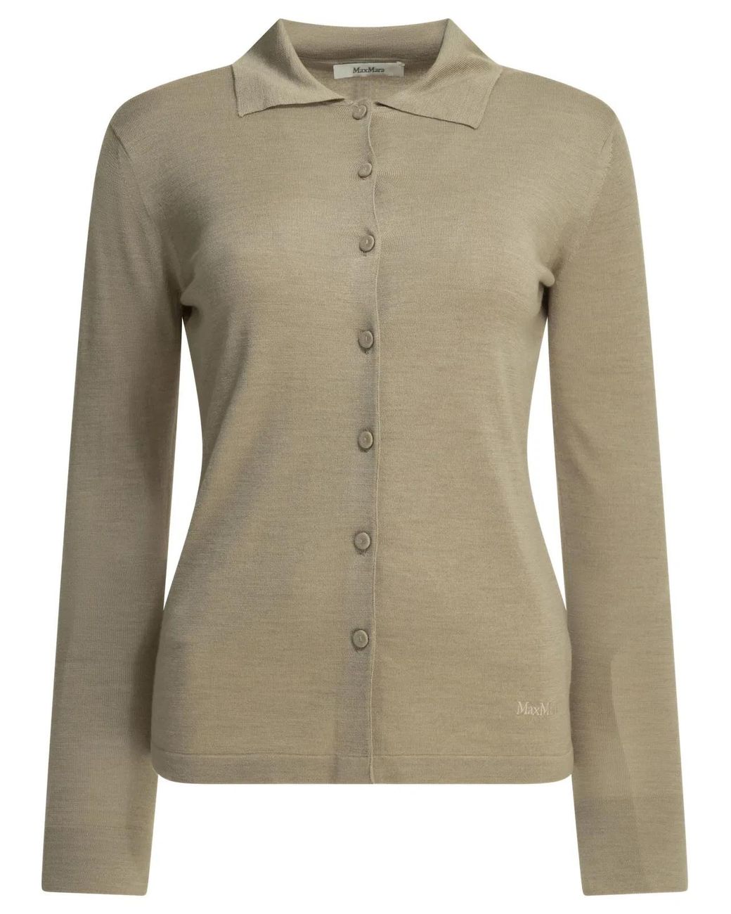 Max Mara Green Silk Cashmere Cardigan