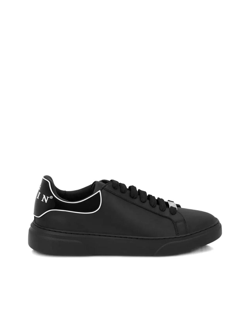 Philipp Plein Black Big Bang Runner Logo Sneakers for men