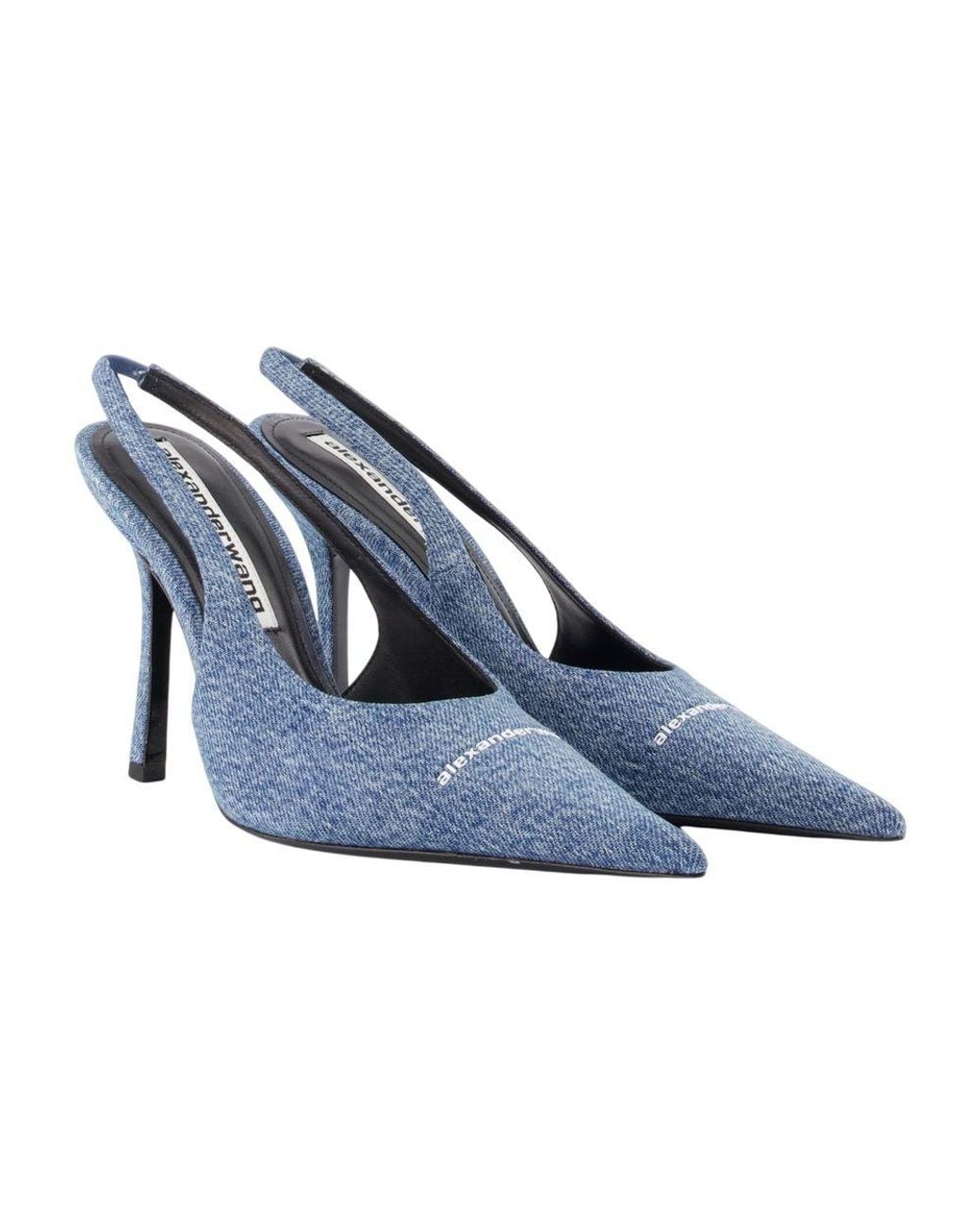 Alexander Wang Blue Buffy 105Mm Sling Back Pumps