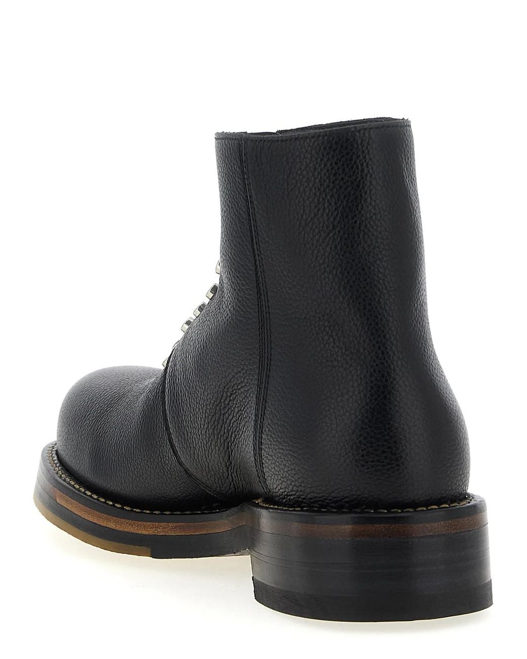 McQueen Black 'Maker' Ankle Boots for men