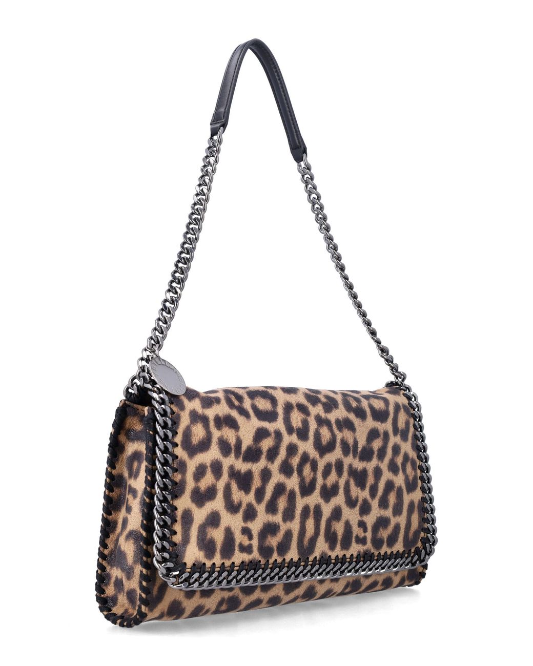 Stella McCartney Metallic Falabella Leopard Messenger