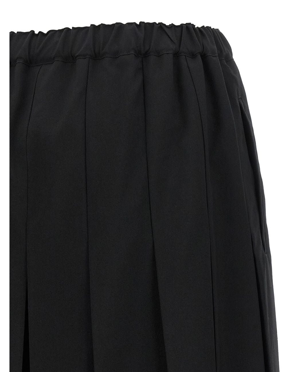 Comme des Garçons Black Pleated Trousers